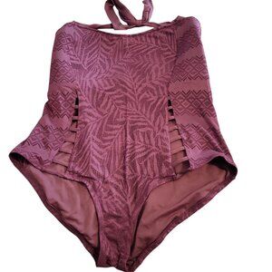 Jessica Simpson Swim Suit 3X NWT $136 Wine